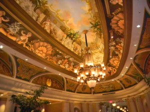 the ceiling of the venetian